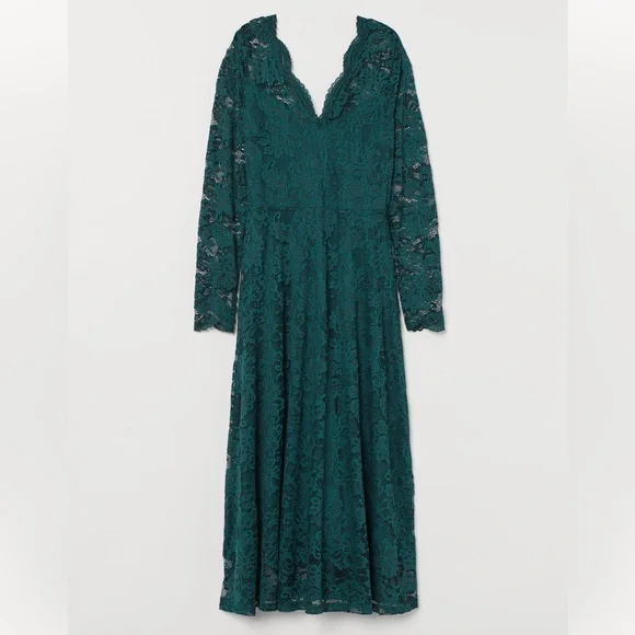 NWT H & M Lace V-Neck Dress size M NWT H & M Lace V-Neck Dress size M